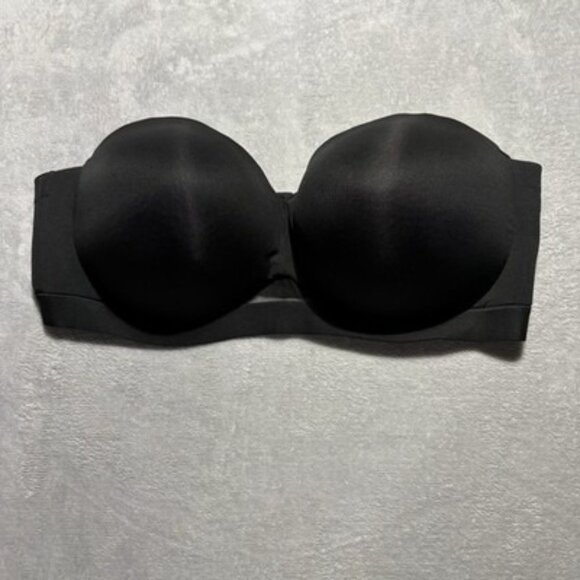 Cacique Women's Black Underwire Strapless Bra Plus Size 46F - Picture 1 of 6